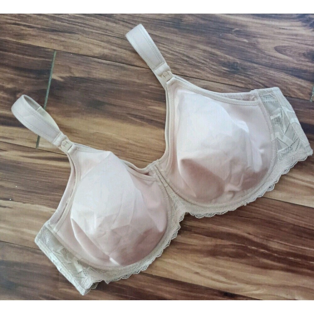 Parfait Minimizer Bra Size US  44DDD Beige Side Support Lined Underwire Lace